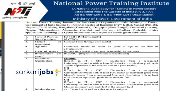 NPTI Recruitment 2026 for Consultant & Office Assistant Posts