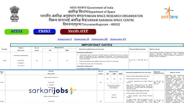 VSSC Recruitment 2026: Apply Online for 460+ Graduate & Diploma Apprentice and Other Posts