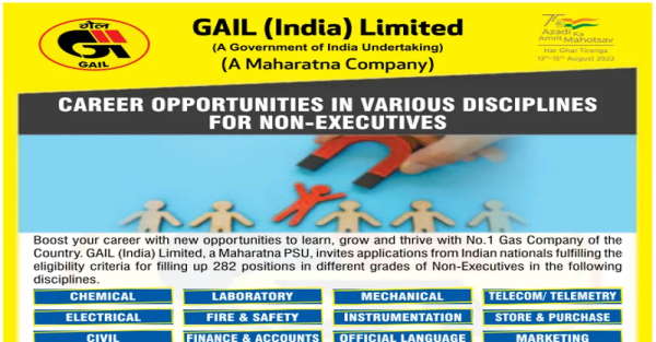 GAIL Recruitment 2026 for 75+ Executive Trainees, SDMO and Other Posts