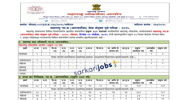MPSC Recruitment 2026 for Deputy Directors, Chief Technical Officers and Other Posts at mpsc.gov.in
