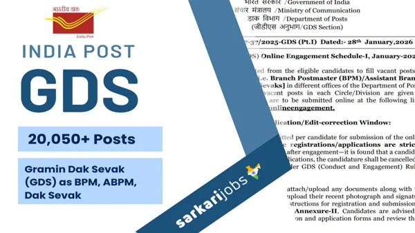 India Post Recruitment 2026 for 23,757 BPM, ABPM, Dak Sevak and Other Posts @ indiapost.gov.in
