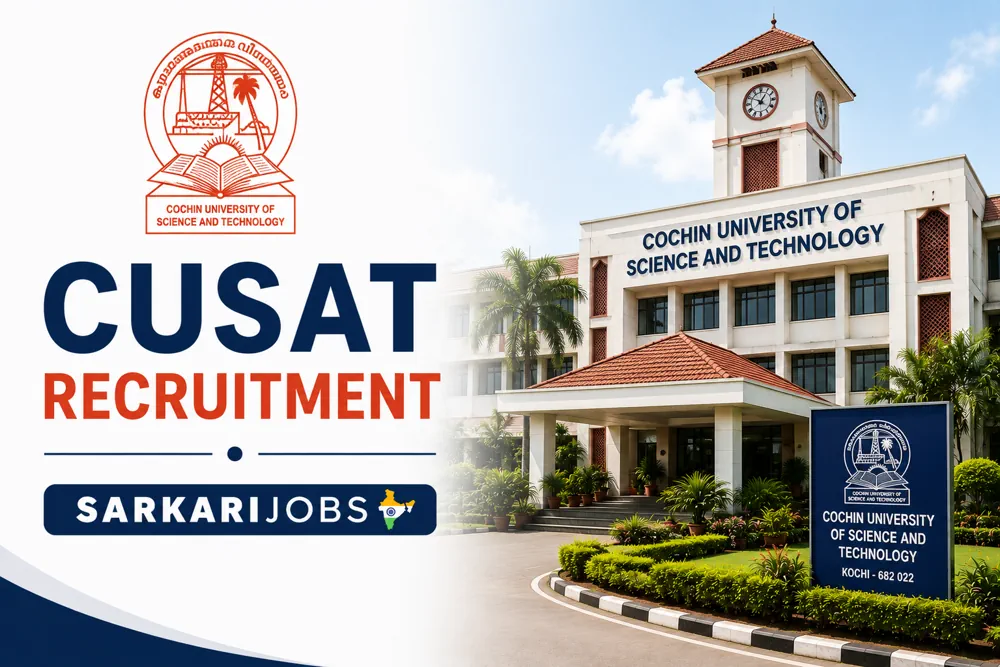 CUSAT Recruitment 2026 for Assistant Professors / Teaching Faculty and Other Post