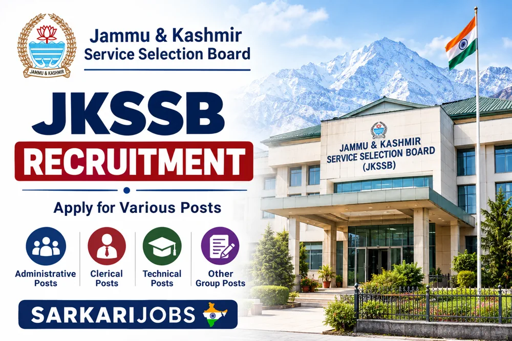 JKSSB Recruitment 2026 for 3,740+ MTS, Sanitation Workers, Jr Pharmacists, Staff Nurses, Draftsman, Work Supervisor, Warder and Other Vacancies