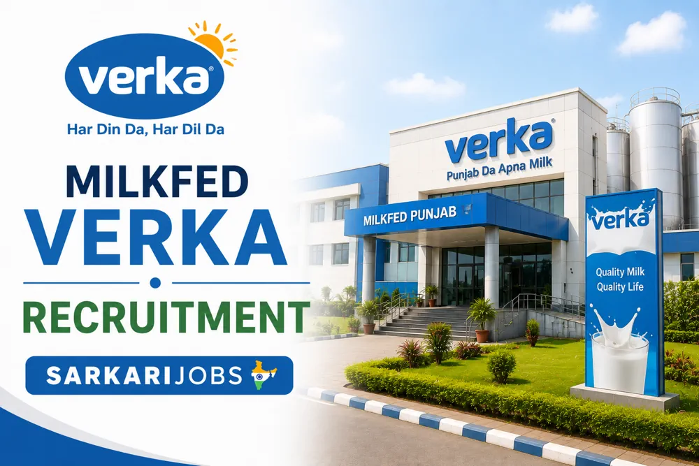 Milkfed Verka Recruitment 2026 for 172 Deputy Managers and Other Posts