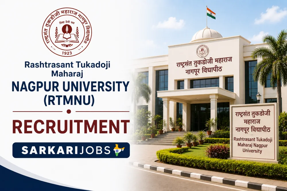 RTMNU Recruitment 2026 for 139 Assistant Professors / Teaching Faculty and Other Posts