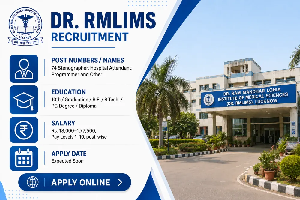 DRRMLIMS Recruitment 2026: 74 Stenographer, Hospital Attendant, Programmer and Other Vacancies Announced