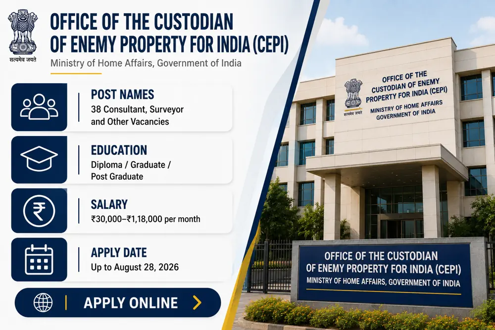 MHA CEPI Recruitment 2026 Short Notice Out: 38 Consultant, Surveyor and Other Vacancies Announced