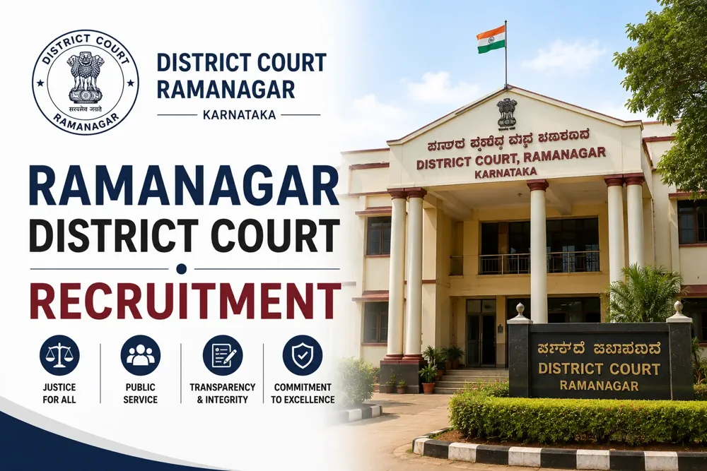 Ramanagar District Court Recruitment 2026 for 55 Typist, Copyist, Process Server and Peon/Servant Posts
